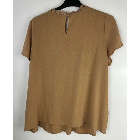 Torrid Washable Crinkle Gauze Yoke Flutter SS Top Plus Size 2 2X Boho Festival - Picture 7 of 14